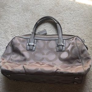 Beige Coach Purse